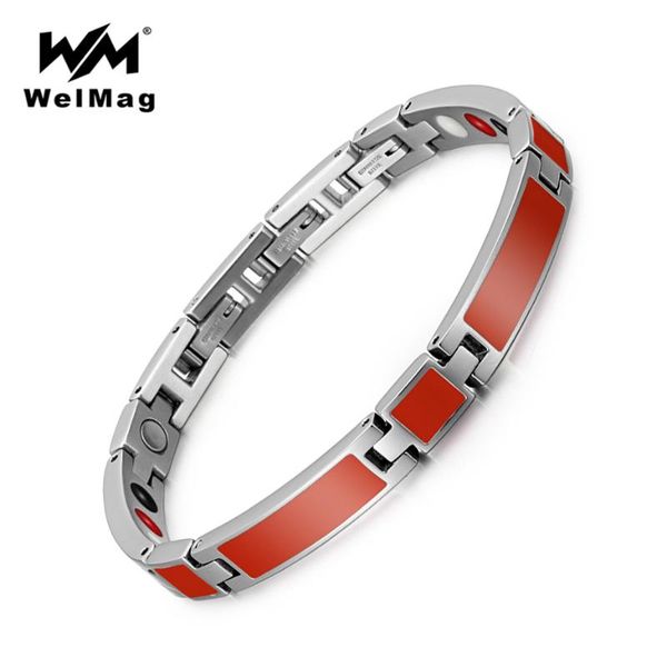 charm bracelets welmag 2021 bracelet & bangle with red epoxy magnetic stainless steel thin for women 3 clasps dropship, Golden;silver
charm bracelets welmag 2021 bracelet & bangle with red epoxy magnetic stainless steel thin for women 3 clasps dropship, Golden;silver