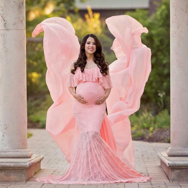 women pregnants pography props short sleeve maternity solid lace dress pregnancy flattering dresses mama clothing a1, White
women pregnants pography props short sleeve maternity solid lace dress pregnancy flattering dresses mama clothing a1, White