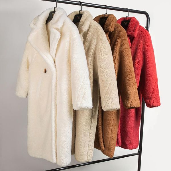 women's fur & faux 2021 arrival casual women winter jacket thickened long sheep shearing female parkas warm soft sleeve coat, Black
women's fur & faux 2021 arrival casual women winter jacket thickened long sheep shearing female parkas warm soft sleeve coat, Black