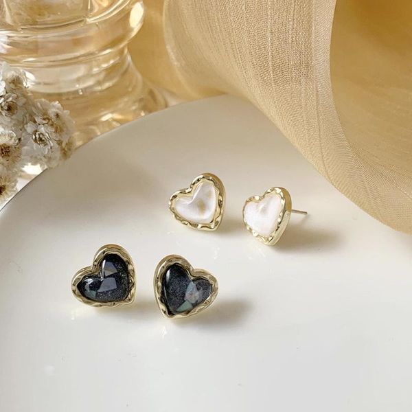 stud heart-shaped rhinestone inlaid earrings elegant white black korean fashion love ear studs for women party valentine gifts, Golden;silver
stud heart-shaped rhinestone inlaid earrings elegant white black korean fashion love ear studs for women party valentine gifts, Golden;silver