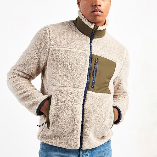 men's jackets custom individual patchwork color windbreak fleece plus size men's & coats, Black;brown
men's jackets custom individual patchwork color windbreak fleece plus size men's & coats, Black;brown