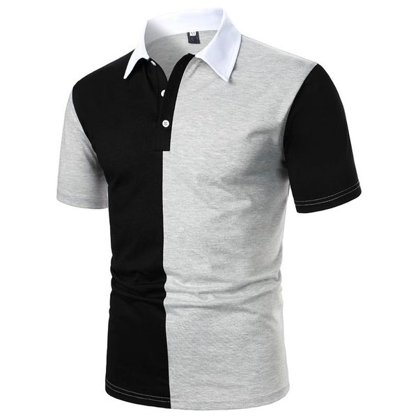 men's casual shirts spring and summer harajuku stitching button short-sleeved shirt maillot france 2021 men clothing camisa, White;black
men's casual shirts spring and summer harajuku stitching button short-sleeved shirt maillot france 2021 men clothing camisa, White;black