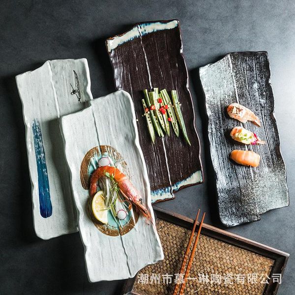 dishes & plates large ceramic plates, size sushi barbecue wings and creative rectangular cumin ribs flat
dishes & plates large ceramic plates, size sushi barbecue wings and creative rectangular cumin ribs flat
