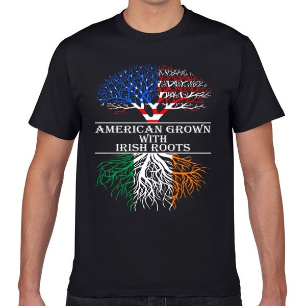 men's t-shirts t shirt men american grown with irish roots design black geek cotton male tshirt, White;black
men's t-shirts t shirt men american grown with irish roots design black geek cotton male tshirt, White;black