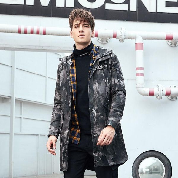 men's jackets spring and autumn mid-length hooded double-layer windbreaker youth outdoor leisure camouflage slim jacket, Black;brown
men's jackets spring and autumn mid-length hooded double-layer windbreaker youth outdoor leisure camouflage slim jacket, Black;brown