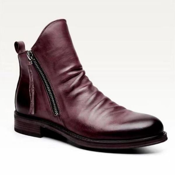 dress shoes outono inverno nova moda masculina tendência pu zÃper de dupla face não deslizamento sola botas masculinas salto quadrado aponto, Black
dress shoes outono inverno nova moda masculina tendência pu zÃper de dupla face não deslizamento sola botas masculinas salto quadrado aponto, Black