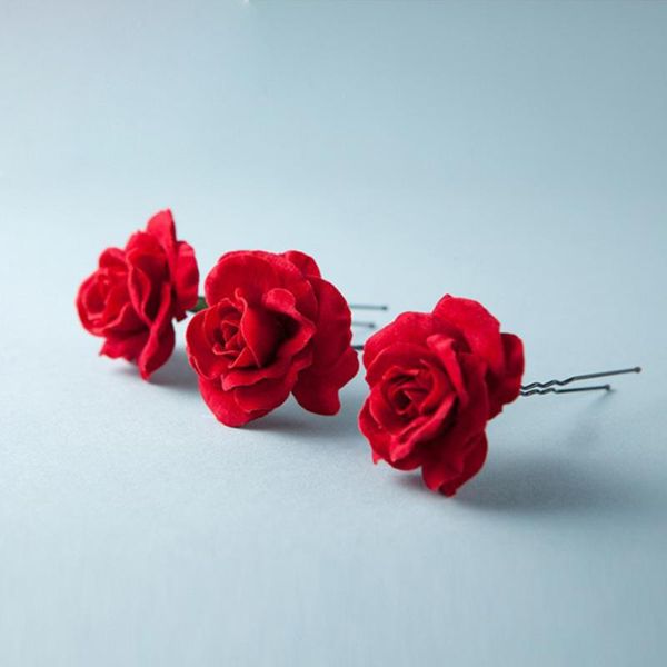 hair clips 6pcs red rose flower sticks bride bridesmaid accessories u-shaped updo chopsticks for wedding party
hair clips 6pcs red rose flower sticks bride bridesmaid accessories u-shaped updo chopsticks for wedding party