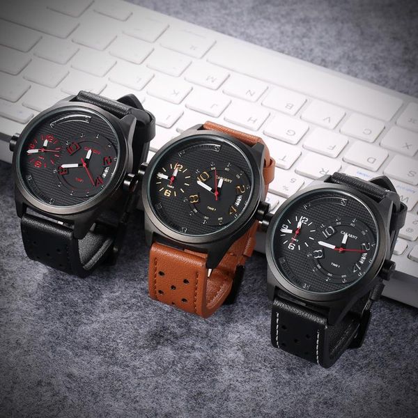 wristwatches cagarny watches men mens watch dual time zones military men's leather watchband fashion quartz wristwatch, Slivery;brown
wristwatches cagarny watches men mens watch dual time zones military men's leather watchband fashion quartz wristwatch, Slivery;brown