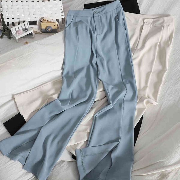 trousers slits office lady micro-flared trousers spring summer korean high-waist wide-leg soft suit 210420, Black;white
trousers slits office lady micro-flared trousers spring summer korean high-waist wide-leg soft suit 210420, Black;white