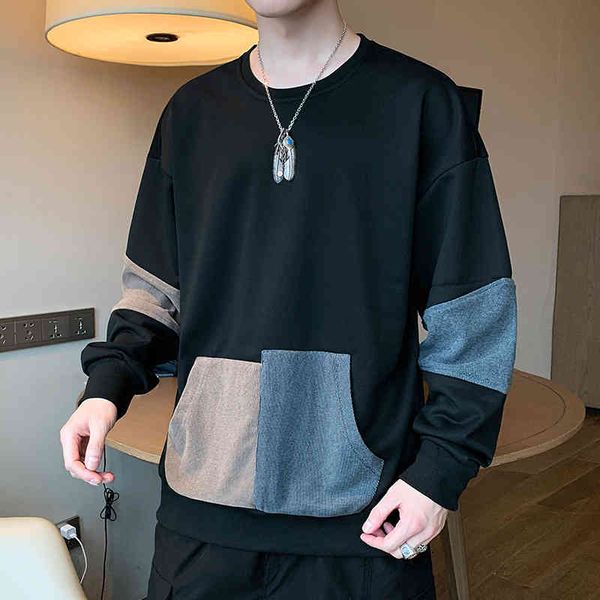 long sve t-shirt 2021 new fashion brand round neck sweater bottomed shirt autumn men's drs t-shirt c, White;black
long sve t-shirt 2021 new fashion brand round neck sweater bottomed shirt autumn men's drs t-shirt c, White;black