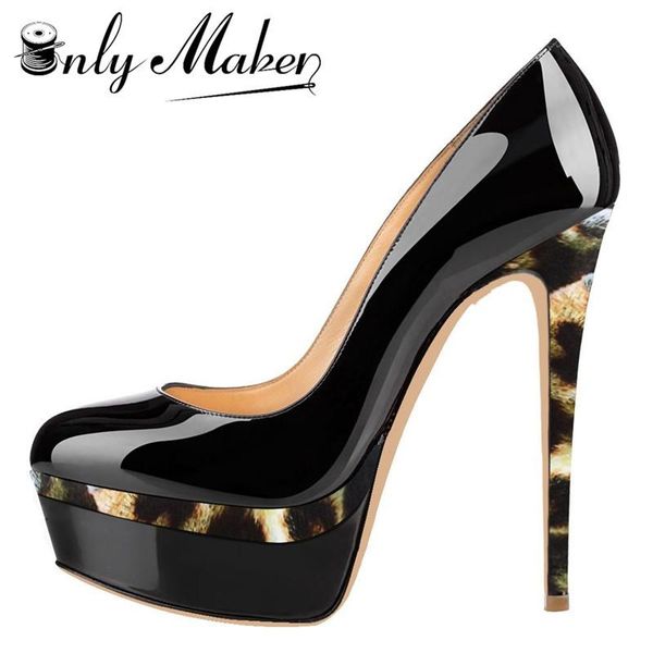 onlymaker pumps shoes women's 16cm thin high heels comfortable platform stilettos patent leather party dressing plu dress, Black
onlymaker pumps shoes women's 16cm thin high heels comfortable platform stilettos patent leather party dressing plu dress, Black