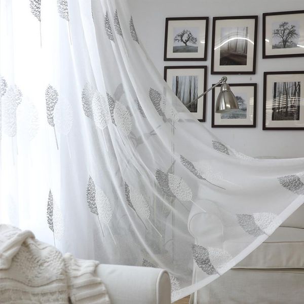 curtain & drapes nordic simple two-color tree embroidered window tulle curtains for living room bedroom classic decoration custom
curtain & drapes nordic simple two-color tree embroidered window tulle curtains for living room bedroom classic decoration custom