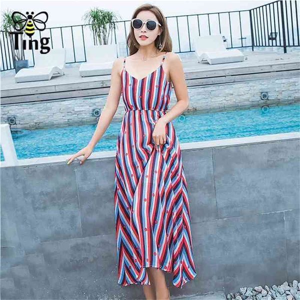 casual striped beach dress women sleeveless spaghetti strap midi a line summer party sundress vestidos 210513, Black;gray
casual striped beach dress women sleeveless spaghetti strap midi a line summer party sundress vestidos 210513, Black;gray