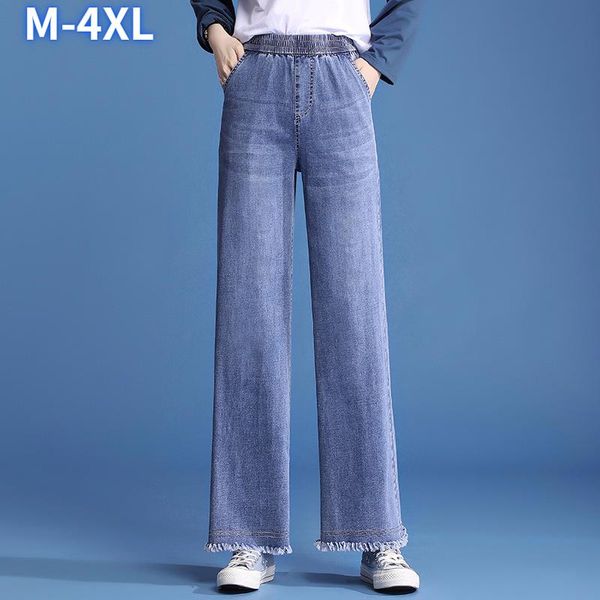 women's jeans spring summer women high waist slim loose drape casual straight long pants autumn -edge wide-leg, Blue
women's jeans spring summer women high waist slim loose drape casual straight long pants autumn -edge wide-leg, Blue
