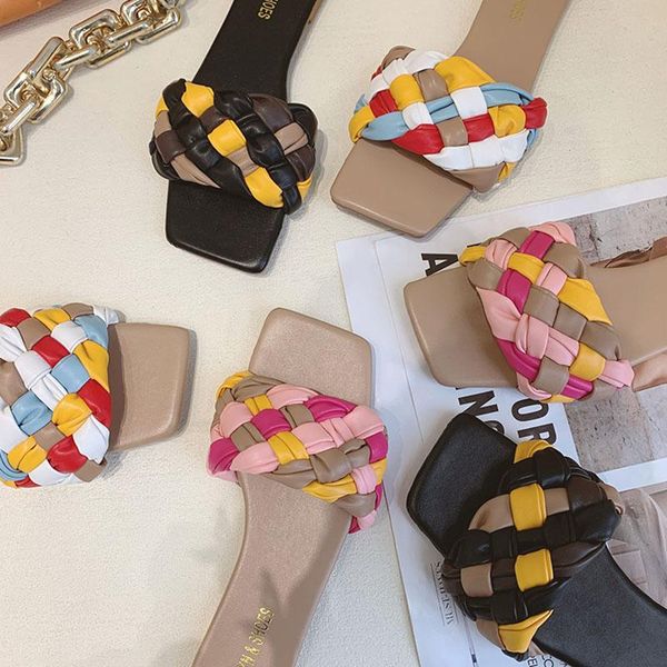 summer women slipper fashion weave slides ladies flat heel outdoor beach female sandal shoes flip flop slippers, Black
summer women slipper fashion weave slides ladies flat heel outdoor beach female sandal shoes flip flop slippers, Black