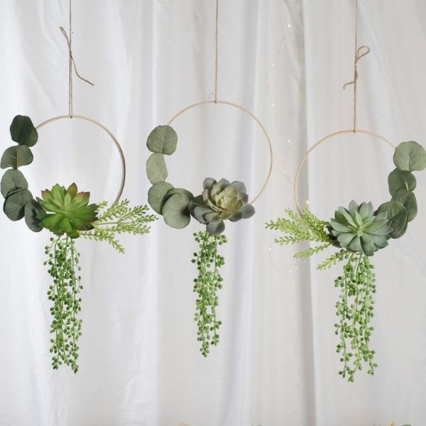 decorative flowers & wreaths cilected ins artificial green plants succulent bamboo ring wall hanging home el shopping mall decor plastic wre
decorative flowers & wreaths cilected ins artificial green plants succulent bamboo ring wall hanging home el shopping mall decor plastic wre