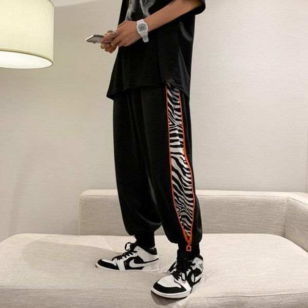 men's pants summer korean version of the trendy footwear sports loose and versatile casual trousers, Black
men's pants summer korean version of the trendy footwear sports loose and versatile casual trousers, Black