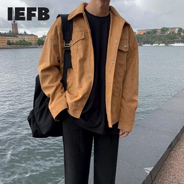 men's jackets iefb spring lapel jacket short korean fashion youth suede coat single breasted double pockets workwear 9y5273, Black;brown
men's jackets iefb spring lapel jacket short korean fashion youth suede coat single breasted double pockets workwear 9y5273, Black;brown
