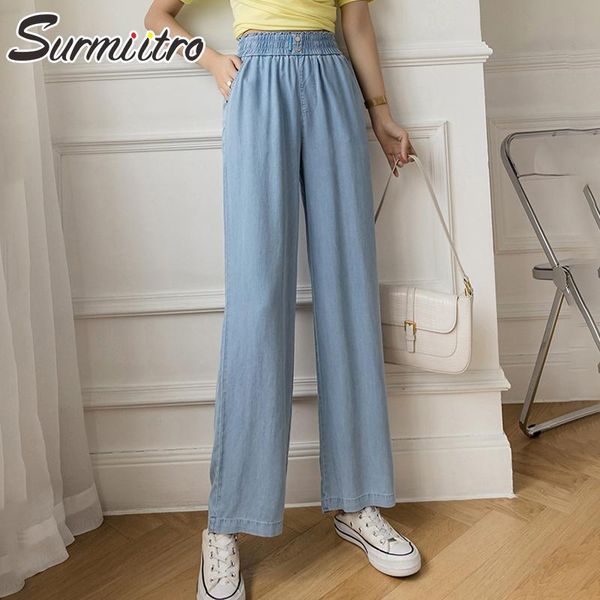 women's pants & capris surmiitro 2021 summer thin cool tencel fashion blue long wide leg women korean style high waist trousers female, Black;white
women's pants & capris surmiitro 2021 summer thin cool tencel fashion blue long wide leg women korean style high waist trousers female, Black;white