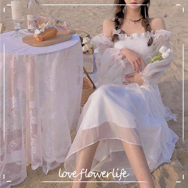 summer elegant casual fairy dress female beach dress korean chiffon lace french vintage midi dess women chic 210521, Black;gray
summer elegant casual fairy dress female beach dress korean chiffon lace french vintage midi dess women chic 210521, Black;gray