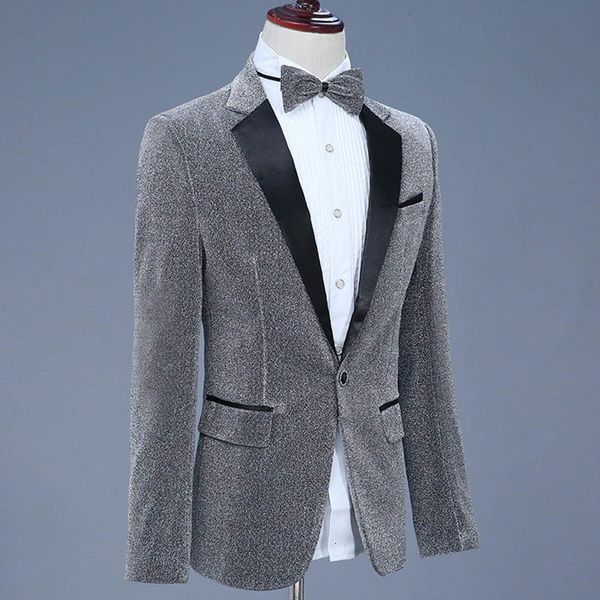 man fashion notched collar full sleeve bling contrast color slim performance wedding party blazer coat spring autumn yw520, White;black
man fashion notched collar full sleeve bling contrast color slim performance wedding party blazer coat spring autumn yw520, White;black