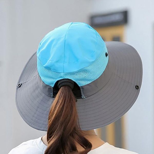 women hiking bucket hat with wide brim chain strap quick drying breathable packable sunshade uv-proof ponytail cap outdoor hats, Black;white
women hiking bucket hat with wide brim chain strap quick drying breathable packable sunshade uv-proof ponytail cap outdoor hats, Black;white