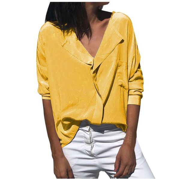 women's blouses & shirts women blouse 2021 turn down collar solid long sleeve loose casual officie ladies spring autumn shirt top, White
women's blouses & shirts women blouse 2021 turn down collar solid long sleeve loose casual officie ladies spring autumn shirt top, White