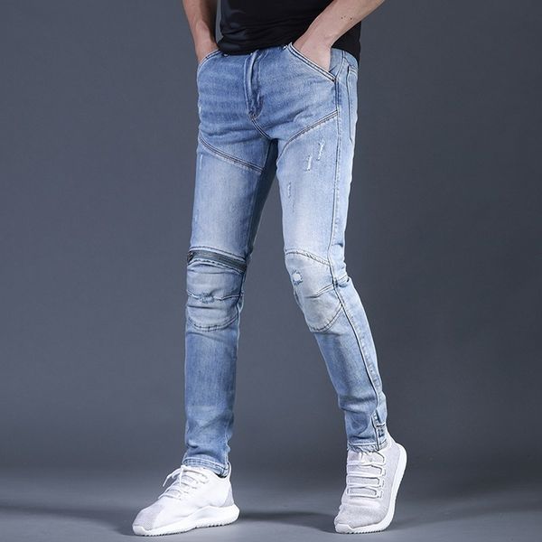 men's jeans fashions fine-jeans biker concise amendment of classic zippers 2021 korean vintage male high-street pants 33kw, Blue
men's jeans fashions fine-jeans biker concise amendment of classic zippers 2021 korean vintage male high-street pants 33kw, Blue