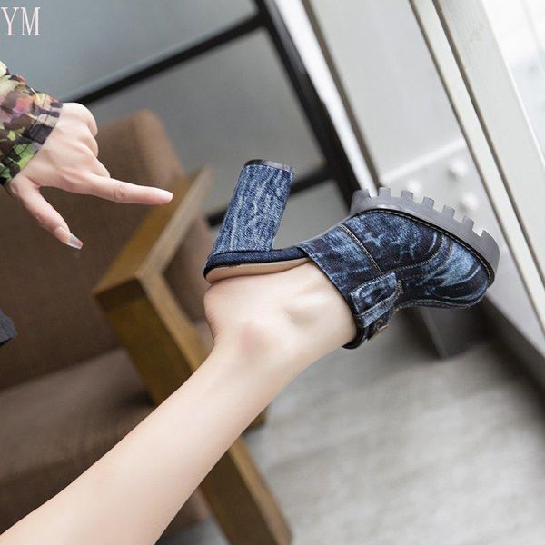sandals summer women baotou denim slides shoes square heels bottom outdoor beach casual platform non-slip footwear sexy, Black
sandals summer women baotou denim slides shoes square heels bottom outdoor beach casual platform non-slip footwear sexy, Black