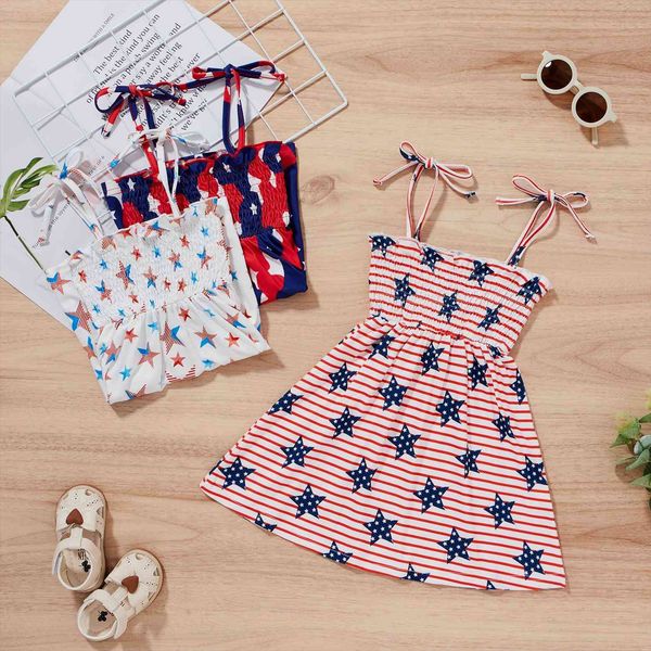 independence day 1 6y summer girl dresses girls 3 style striped star printed sleeveless a line sundress, Red;yellow
independence day 1 6y summer girl dresses girls 3 style striped star printed sleeveless a line sundress, Red;yellow