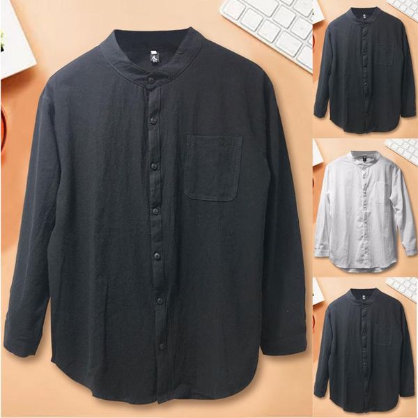 fashion summer men button splicing linen long sleeve shirt blouse w520 men's casual shirts, White;black
fashion summer men button splicing linen long sleeve shirt blouse w520 men's casual shirts, White;black