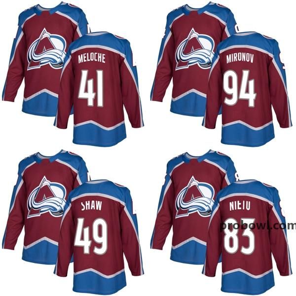 mens colorado avalanche 41 nicolas meloche 49 brady shaw 83 matt nieto 94 mironov burgundy ice hockey jerseys accept custom stitched goalie, Black;red
mens colorado avalanche 41 nicolas meloche 49 brady shaw 83 matt nieto 94 mironov burgundy ice hockey jerseys accept custom stitched goalie, Black;red