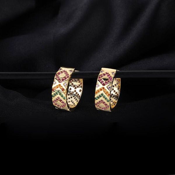 hoop & huggie fashion gold color micro mosaic fancy + zircon stripe cute buckle earrings for women ins jewelry, Golden;silver
hoop & huggie fashion gold color micro mosaic fancy + zircon stripe cute buckle earrings for women ins jewelry, Golden;silver