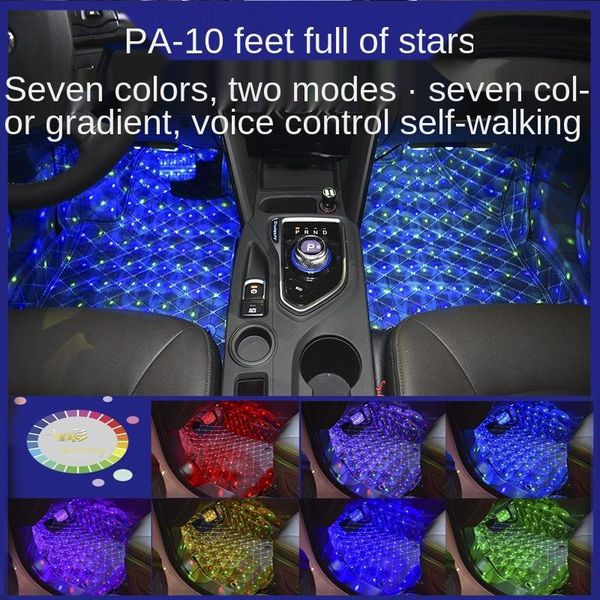 spot supply upgraded car led sole ambience light full star one drag four colorful voice control atmosphere interior&external lights
spot supply upgraded car led sole ambience light full star one drag four colorful voice control atmosphere interior&external lights