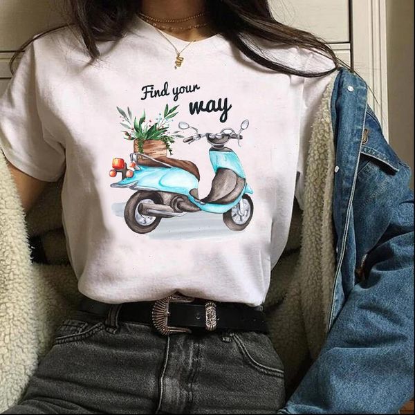graphic cartoon bike fashion casual women trend cute 90s print clothes lady tees female t shirt womens, White
graphic cartoon bike fashion casual women trend cute 90s print clothes lady tees female t shirt womens, White