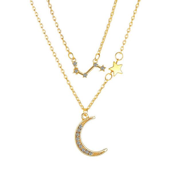 pendant necklaces qiamni 12 constellation zodiac necklace multilayer crystal moon star pendants fashion jewelry birthday gifts bijoux, Silver
pendant necklaces qiamni 12 constellation zodiac necklace multilayer crystal moon star pendants fashion jewelry birthday gifts bijoux, Silver