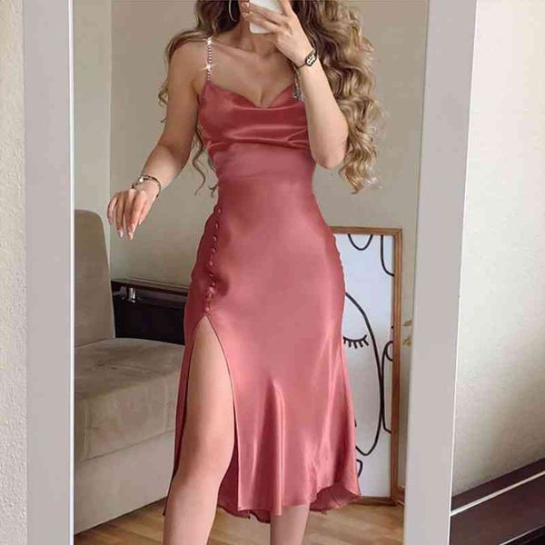 satin dress bodycon women v-neck split calf dress with beaded chain shoulder strap v-neck beach night club, Black;gray
satin dress bodycon women v-neck split calf dress with beaded chain shoulder strap v-neck beach night club, Black;gray