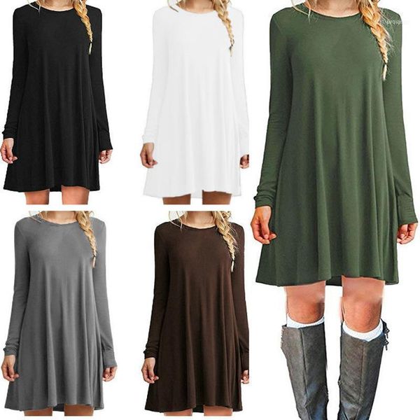 summer women's short sleeve large size -2xl solid color dress round neck full loose slim commuter casual1, Black;gray
summer women's short sleeve large size -2xl solid color dress round neck full loose slim commuter casual1, Black;gray