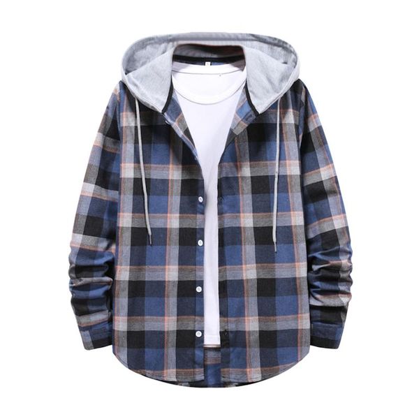 men's jackets feitong streetwear plaid hoodies men autumn winter stitching long sleeved outwear casual hooded jacket ropa hombre, Black;brown
men's jackets feitong streetwear plaid hoodies men autumn winter stitching long sleeved outwear casual hooded jacket ropa hombre, Black;brown