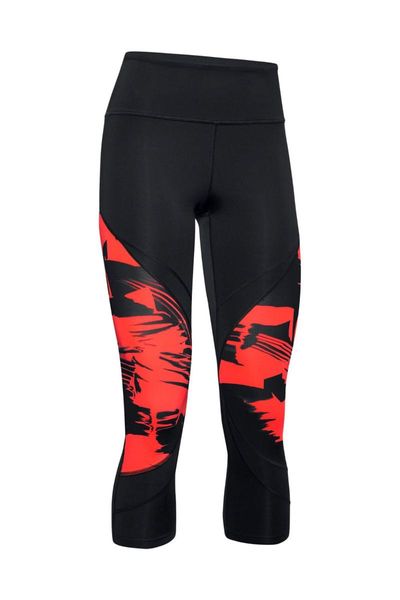 women's leggings women sport - breathelux blur printed crop 1351720-001, Black