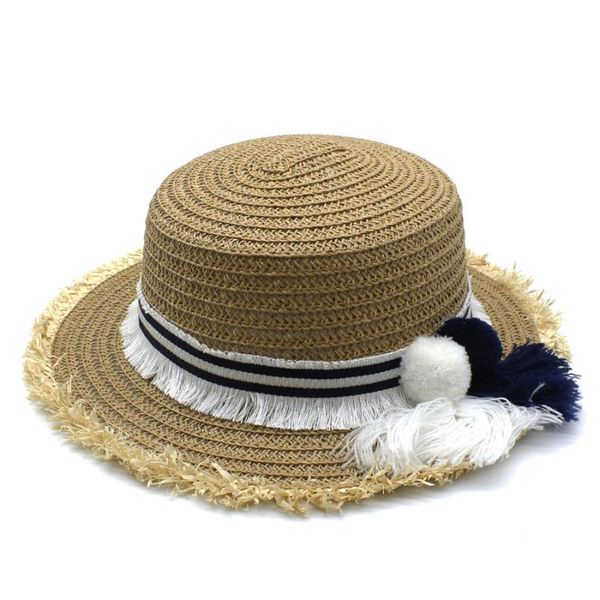 summer women toquilla straw flat boater sun hat with crunch brim for elegant lady fedora tassel sunbonnet beach sunhat wide hats, Blue;gray
summer women toquilla straw flat boater sun hat with crunch brim for elegant lady fedora tassel sunbonnet beach sunhat wide hats, Blue;gray