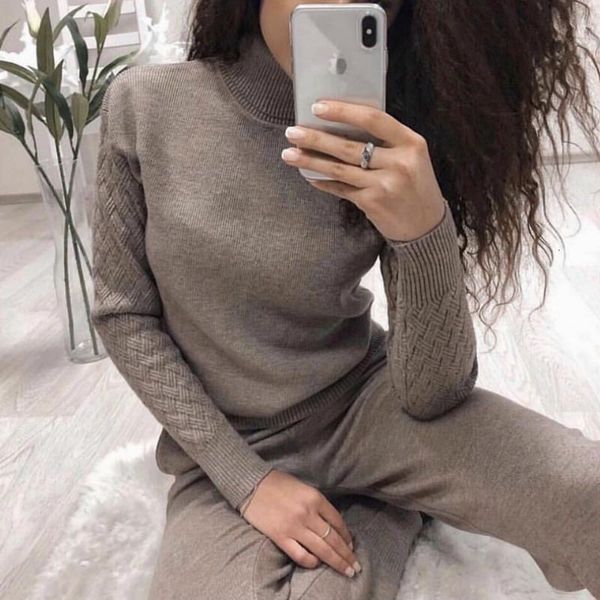 two piece dress forerun winter 2nd set women's coltrui trui and broken broek 2 delicate twist plus thick warm outfits, White
two piece dress forerun winter 2nd set women's coltrui trui and broken broek 2 delicate twist plus thick warm outfits, White