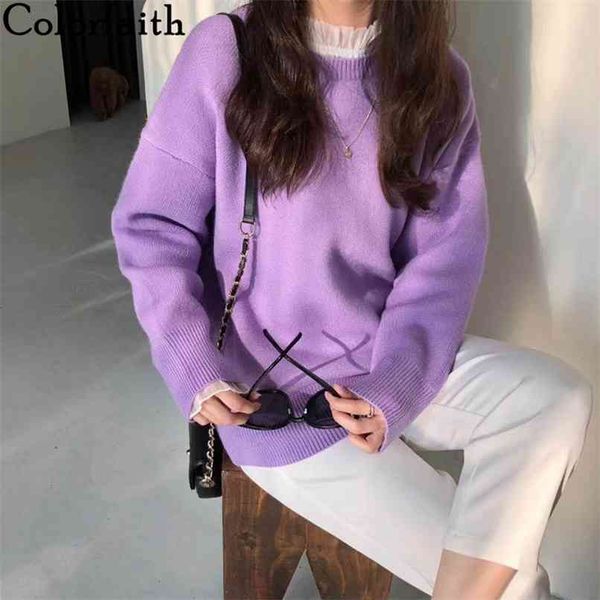 autumn winter women sweater knitted multi colors korean style oversize wild warm lady pullovers sw1127 210427, White;black
autumn winter women sweater knitted multi colors korean style oversize wild warm lady pullovers sw1127 210427, White;black
