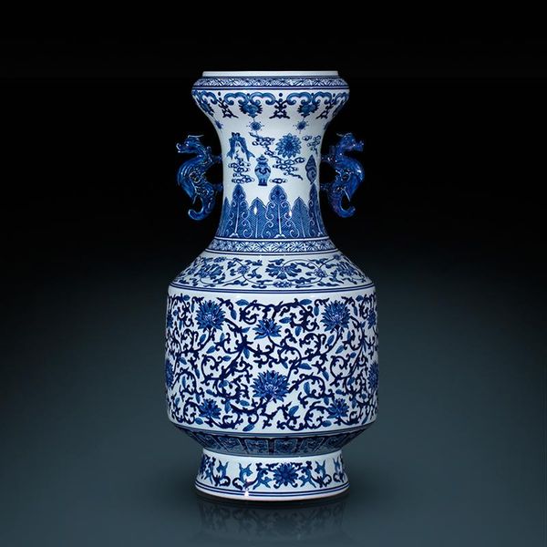 vases jingdezhen ceramics imitation of qianlong hand painted blue and white porcelain eight treasures two ears antique ceramic
vases jingdezhen ceramics imitation of qianlong hand painted blue and white porcelain eight treasures two ears antique ceramic