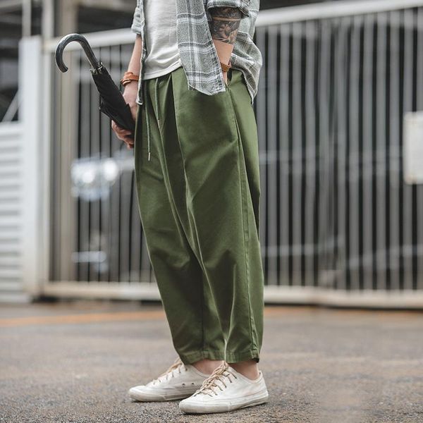 men's pants maden cotton retro army green harem autumn multi-pocket loose solid color trousers male, Black
men's pants maden cotton retro army green harem autumn multi-pocket loose solid color trousers male, Black