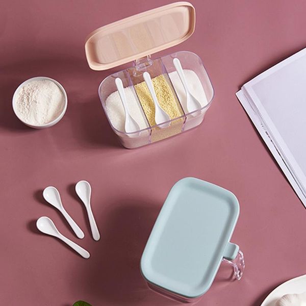 storage bottles & jars 3 grids lid container seasoning box with spoon sugar salt condiment jar cooking organizer shelf kitchen supplie
storage bottles & jars 3 grids lid container seasoning box with spoon sugar salt condiment jar cooking organizer shelf kitchen supplie