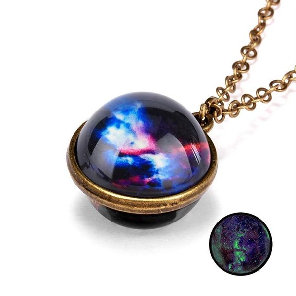 pendant necklaces women's fashion glow in the dark galaxy system double sided glass dome planet necklace, Silver
pendant necklaces women's fashion glow in the dark galaxy system double sided glass dome planet necklace, Silver