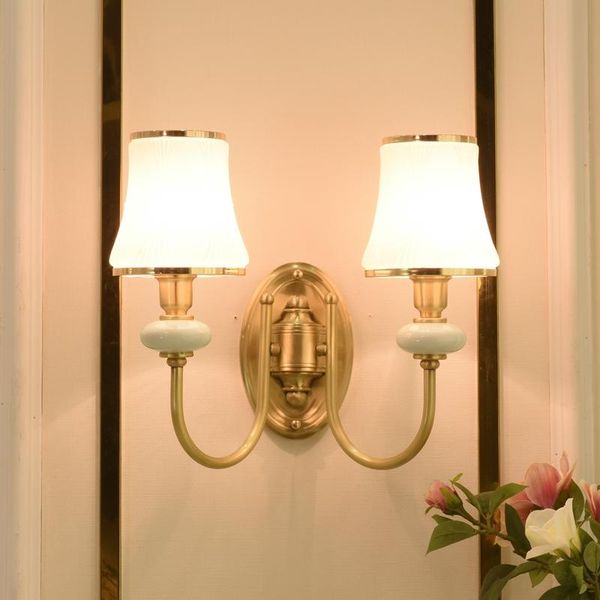 wall lamps all copper american simple lamp living room ceramic double head creative lighting bedroom bedside el aisle engineer
wall lamps all copper american simple lamp living room ceramic double head creative lighting bedroom bedside el aisle engineer