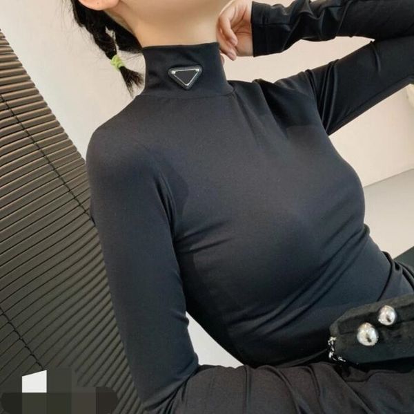 fashion fall women's t shirt long sleeve base black and white 2 color designer luxury cotton elastic soft comfort triangle
fashion fall women's t shirt long sleeve base black and white 2 color designer luxury cotton elastic soft comfort triangle
