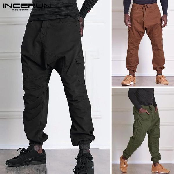 men's pants incerun baggy cargo pant man casual joggers trousers male army green overalls loose military tactical s-5xl, Black
men's pants incerun baggy cargo pant man casual joggers trousers male army green overalls loose military tactical s-5xl, Black